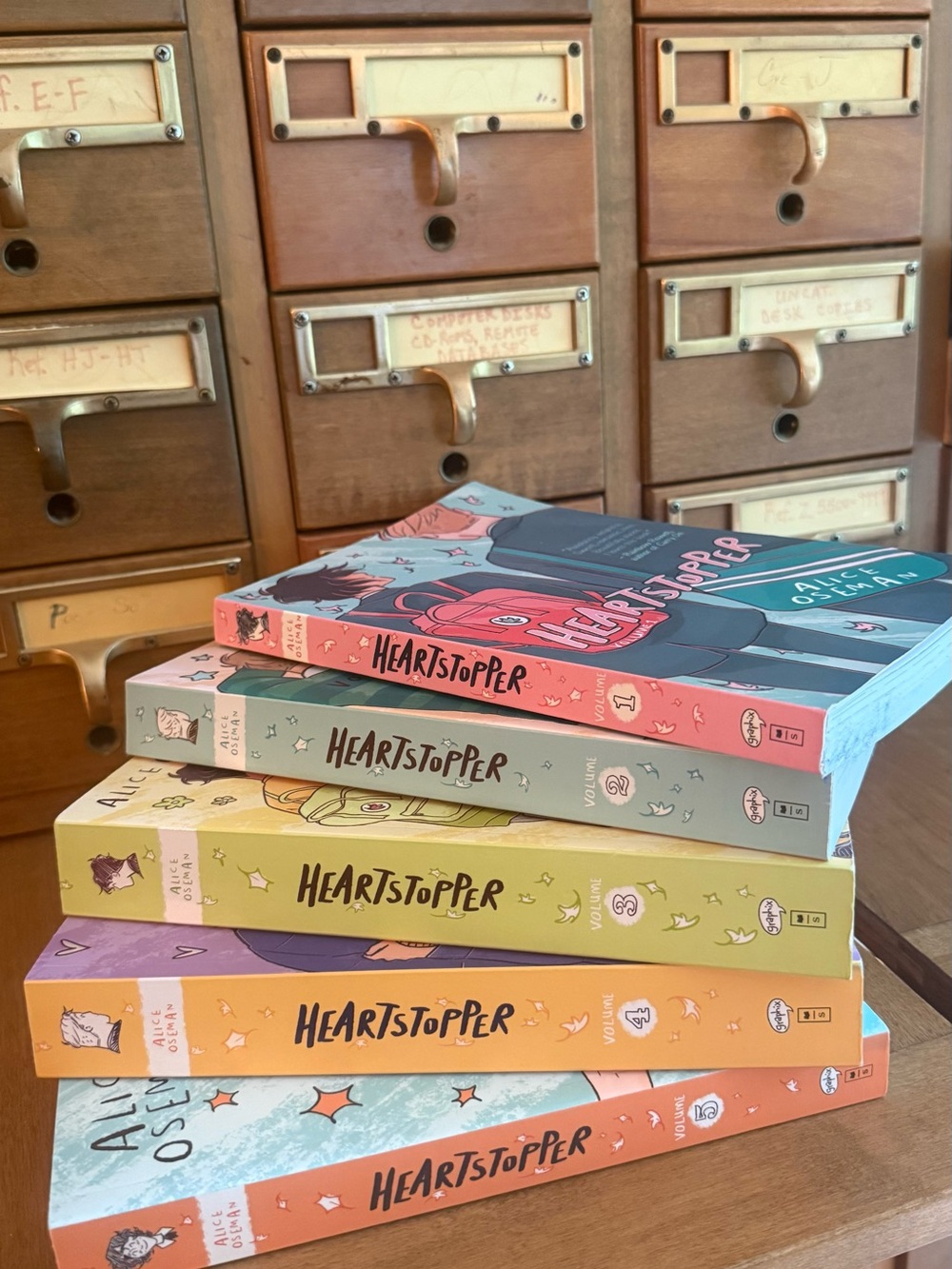 Heartstopper YA Book Set #1-5 by Alice Oseman - Graphic Novels